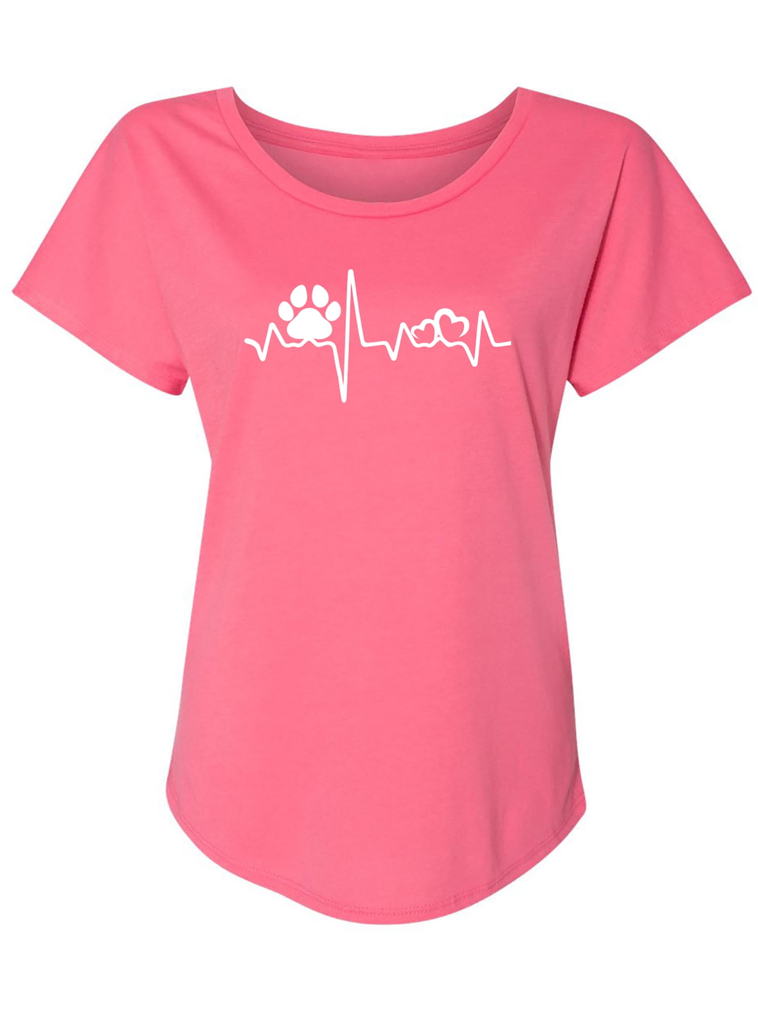 Paw Heartbeat Womens Dolman Tee