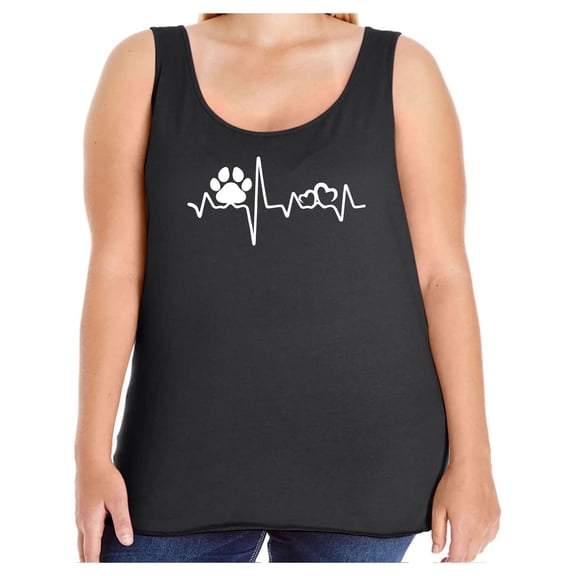 Paw Heartbeat Womens Tank Top