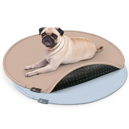 Paw Inspired Round Washable Pee Pads for Dogs (2 Pack) | Reusable Puppy Pads for Potty Training, Whelping, Waterproof Mat | Leakproof, Non-Slip Liners (29" Size, Pack of 2)