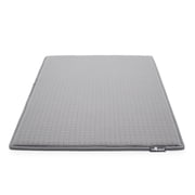 Paw Inspired Cooling Orthopedic Crate Pad for Dogs, Washable Memory Foam Dog Cooling Mat (35x22 Inch Medium/Large Size for 36 Inch Kennel, Gray)