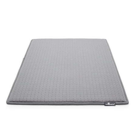 Paw Inspired Cooling Orthopedic Crate Pad for Dogs, Washable Memory Foam Dog Cooling Mat (35x22 Inch Medium/Large Size for 36 Inch Kennel, Gray)