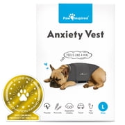 Paw Inspired Dog Anxiety Vest, Calming Weighted Thunder Jacket for Dogs, Soothing Compression Vest for Thunderstorms, Fireworks, Travel, Separation Anxiety (Gra