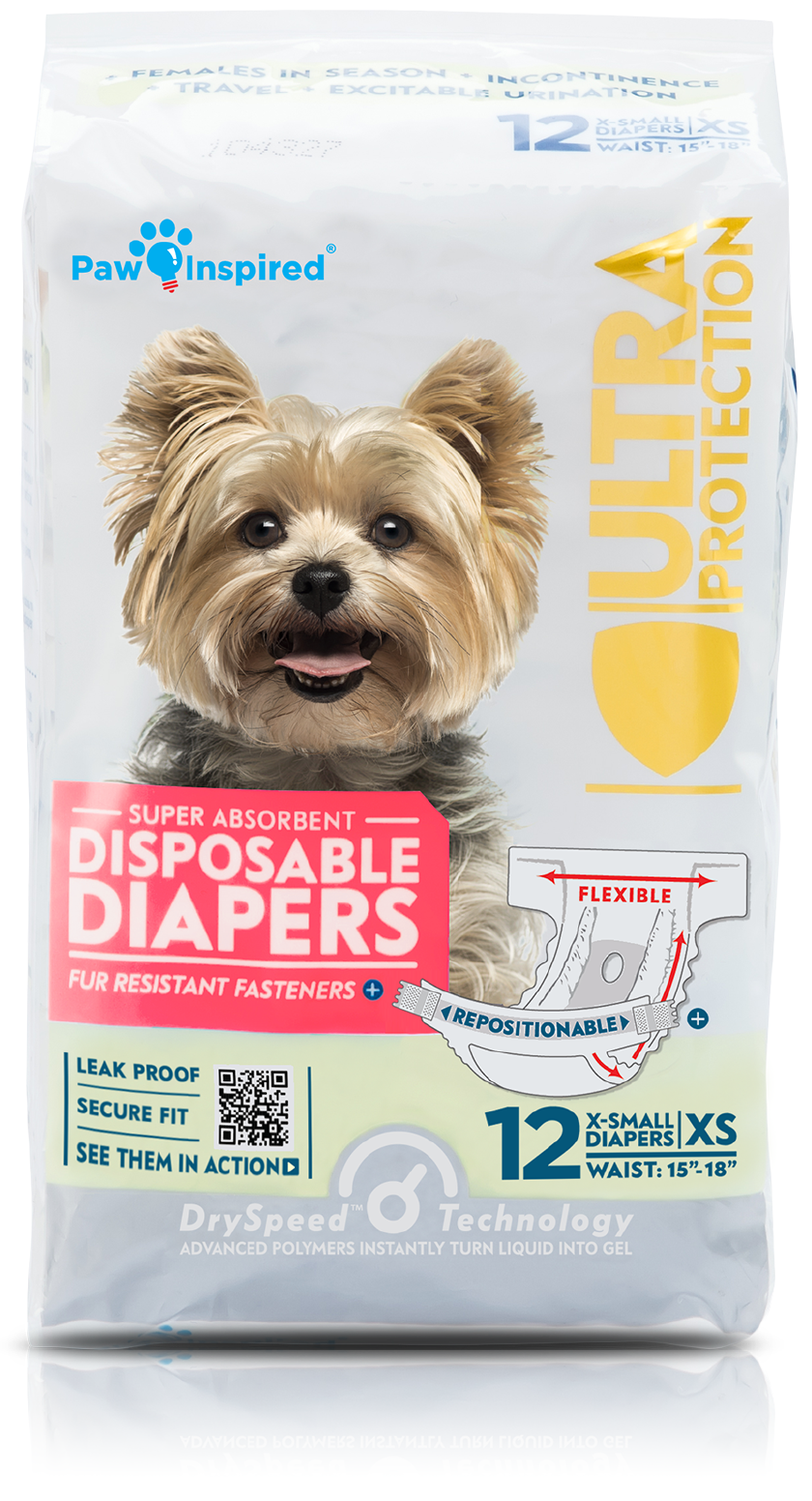 Simple Solution Disposable Dog Diapers for Female Dogs | Super ...