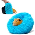 thumbnail image 1 of Paw Inspired Furr-O Guinea Pig Bed Burrowing Bed with Zip-On Spandex & Fleece Interchangeable Bottoms for Guinea Pigs and Other Small Animals | Hideout Hideaway (Blue), 1 of 7