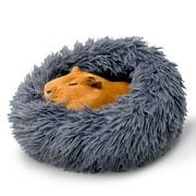 Paw Inspired® Furr-O™ Guinea Pig Bed Hideout Hideaway Burrowing Pet Bed and House for Guinea Pigs, Hamsters, and Other Small Animals (Dark Gray)