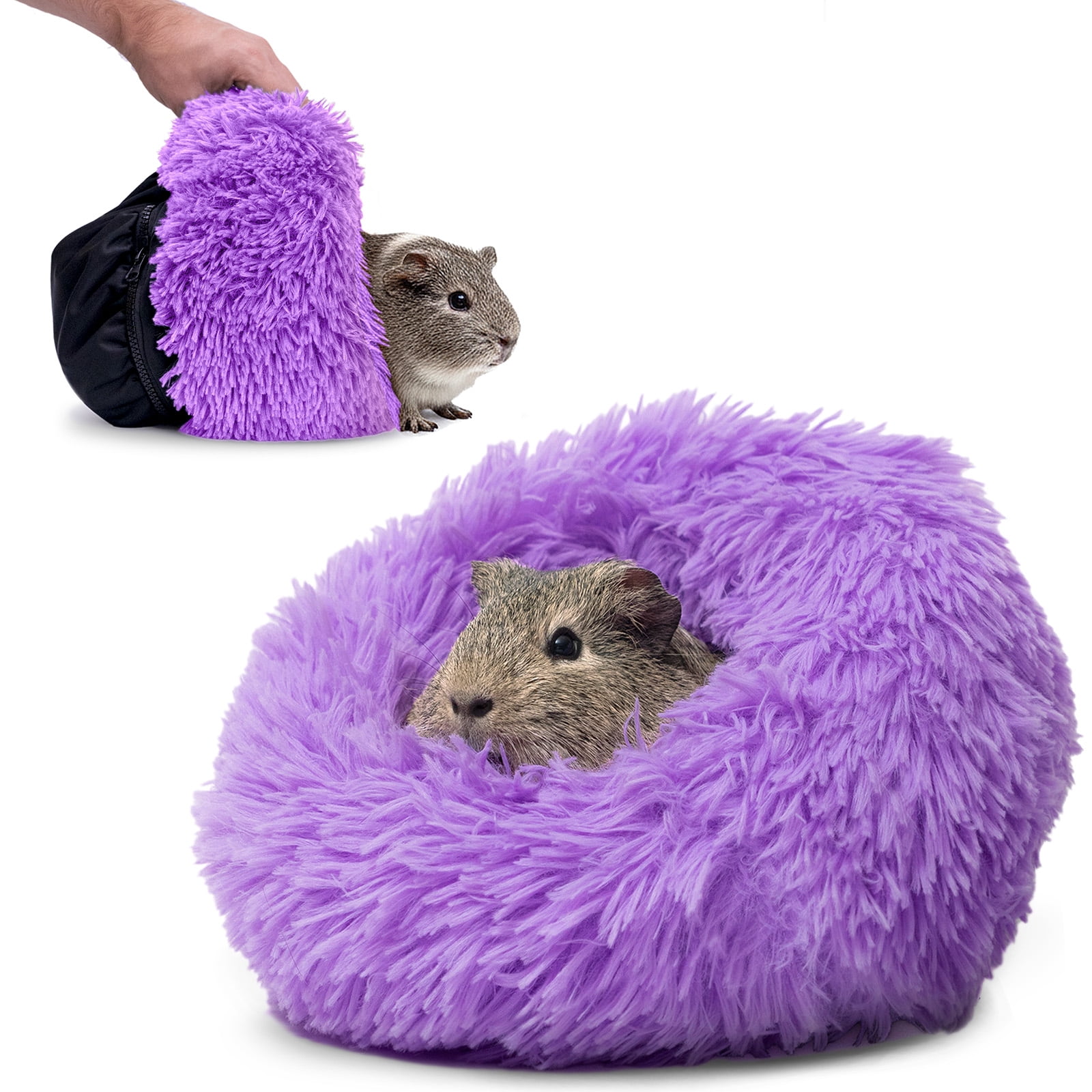 Paw Inspired Furr-O Guinea Pig Bed Burrowing Bed with Zip-On