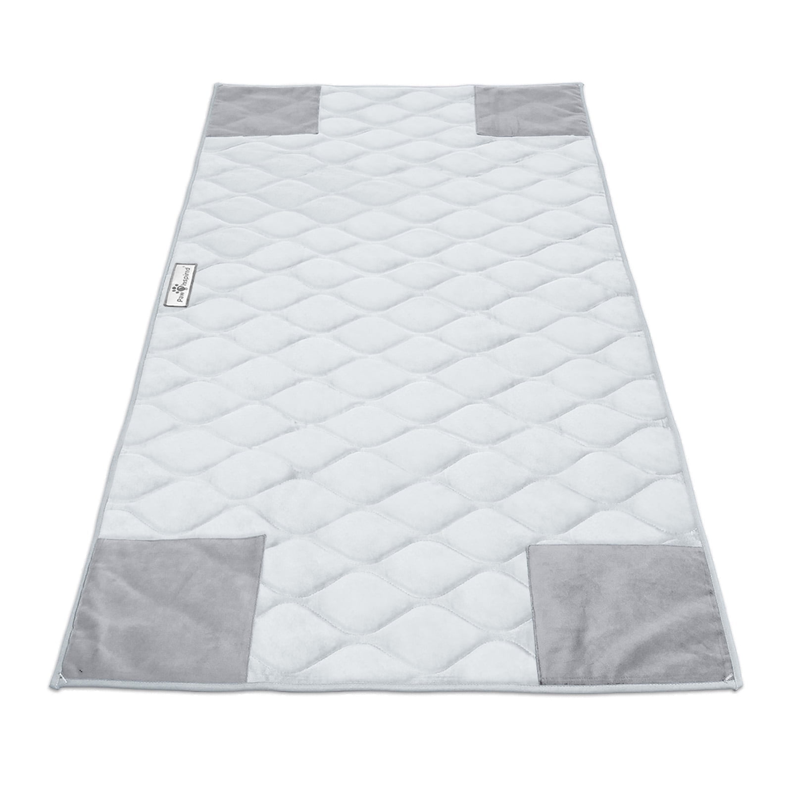 Paw Inspired PopCorner Guinea Pig Fleece Cage Liners for C&C | Fleece Bedding for Guinea Pigs, Ferrets, Rabbits, Hamsters, Small Animals | Reinforced Corners Pee Pads (C&C 2x4, Light Gray)