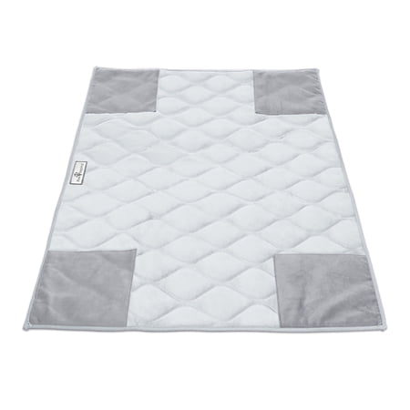 Paw Inspired PopCorner Guinea Pig Fleece Cage Liners for C&C | Fleece Bedding for Guinea Pigs, Ferrets, Rabbits, Hamsters, Small Animals | Reinforced Corners Pee Pads (C&C 2x3, Light Gray)