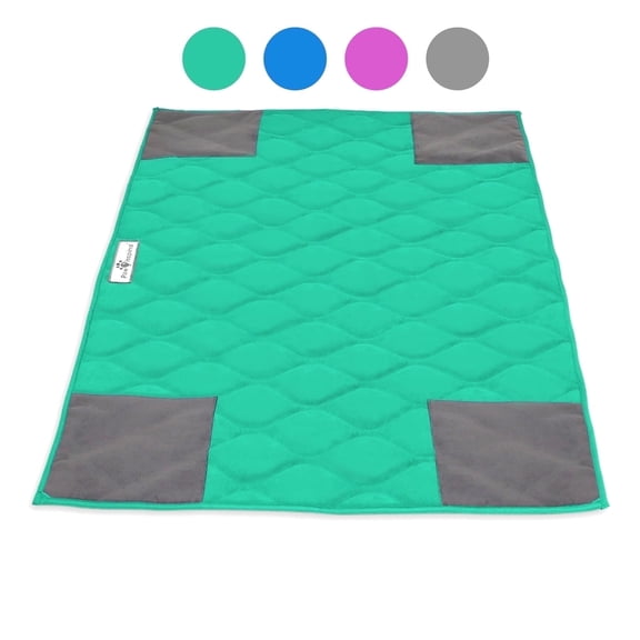 Paw Inspired PopCorner Guinea Pig Fleece Cage Liners for Midwest and C&C | Fleece Bedding for Guinea Pigs, Ferrets, Rabbits, Hamsters, Small Animals | Reinforced Corners Pee Pads (C&C 2x3, Green)