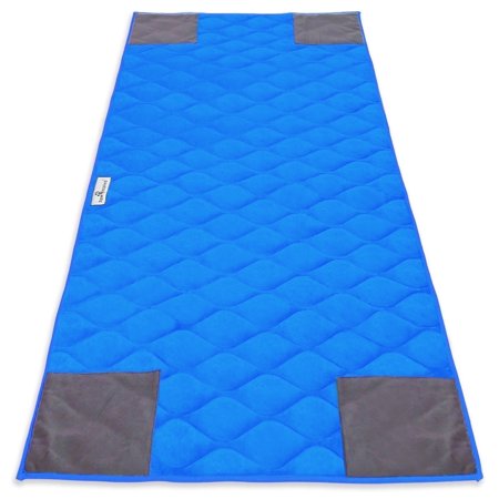 Paw Inspired PopCorner Guinea Pig Fleece Cage Liners for Midwest and C&C | Fleece Bedding for Guinea Pigs, Ferrets, Rabbits, Hamsters, Small Animals | Reinforced Corners Pee Pads (C&C 2x5, Blue)
