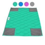 Paw Inspired PopCorner Guinea Pig Fleece Cage Liners for Midwest and C&C | Fleece Bedding for Guinea Pigs, Ferrets, Rabbits, Hamsters, Small Animals | Reinforced Corners Pee Pads (C&C 2x3, Green)