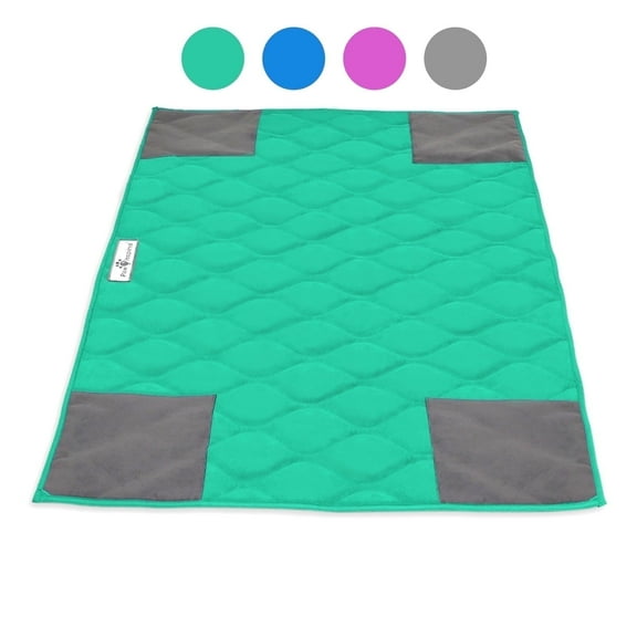 Paw Inspired PopCorner Guinea Pig Fleece Cage Liners for Midwest and C&C | Fleece Bedding for Guinea Pigs, Ferrets, Rabbits, Hamsters, Small Animals | Reinforced Corners Pee Pads (C&C 2x3, Green)