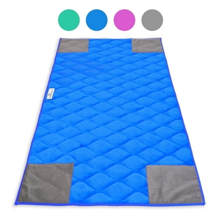 Paw Inspired PopCorner Guinea Pig Fleece Cage Liners for Midwest and C&C | Fleece Bedding for Guinea Pigs, Ferrets, Rabbits, Hamsters, Small Animals | Reinforced Corners Pee Pads (C&C 2x4, Blue)