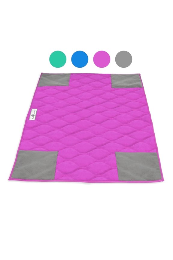 PopCorner Guinea Pig Fleece Cage Liners for Midwest and C&C | Fleece Bedding for Guinea Pigs, Ferrets, Rabbits, Hamsters, Small Animals | Reinforced Corners Pee Pads (C&C 2x3, Pink)