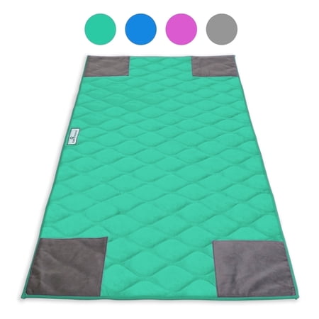 Paw Inspired PopCorner Guinea Pig Fleece Cage Liners for C&C 2x4 | Fleece Bedding for Guinea Pigs, Ferrets, Rabbits, Hamsters, Small Animals | Reinforced Corners Pee Pads (Green)