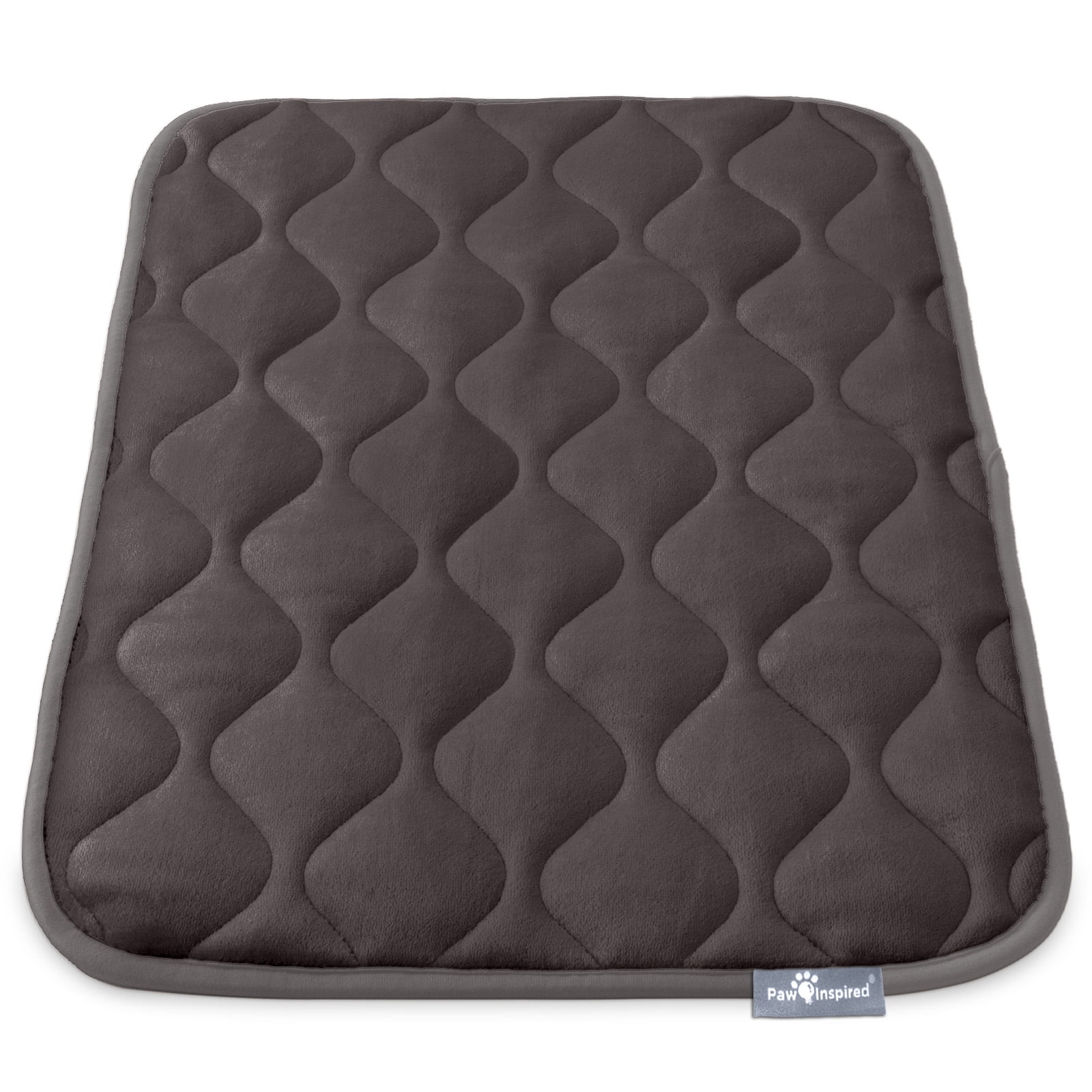 Gray 30 Inch Washable Padded Dog Crate Mat