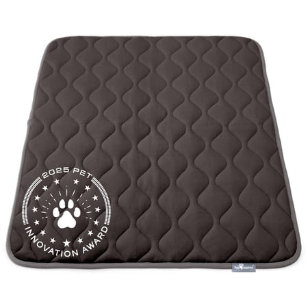 Paw Inspired Washable 42" Dog Crate Mat, Size 41x28 Inch, Waterproof Dog Crate Kennel Bed Anti-Slip Bottom Leakproof Pads (Gray)