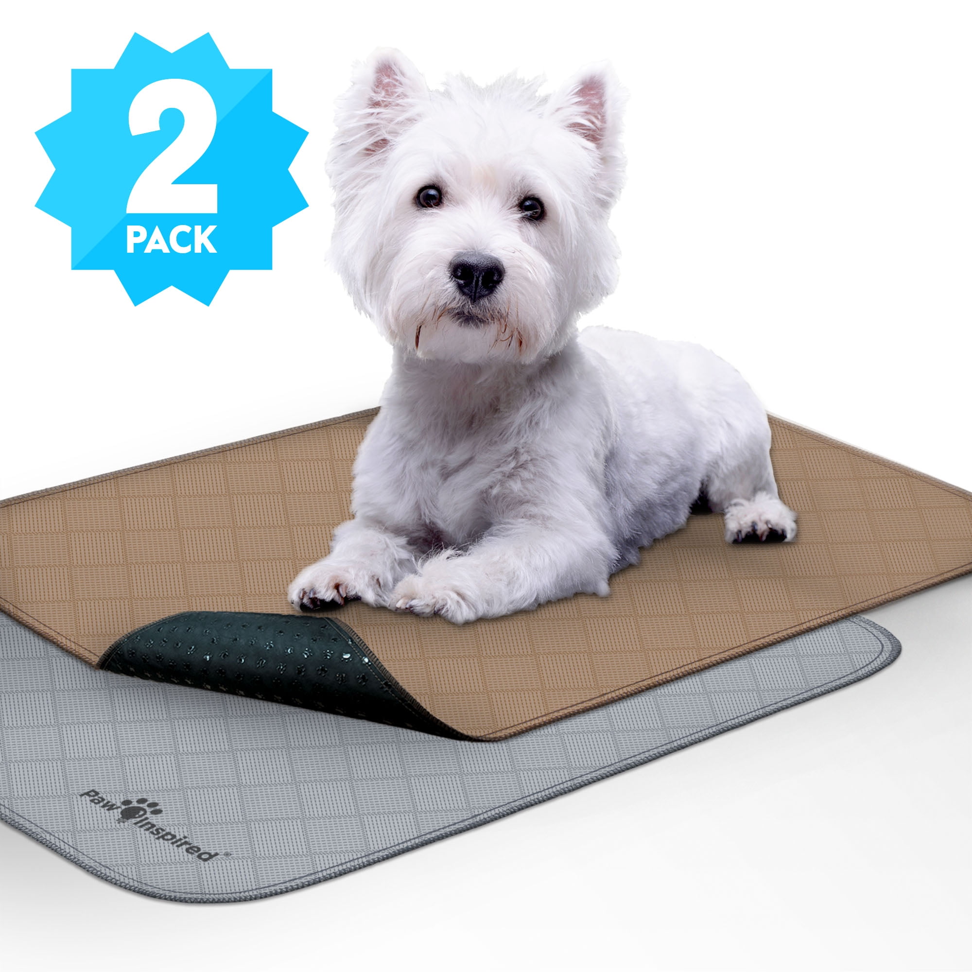 Reusable Washable Waterproof Pet Mat and Potty Training Mat For  Housebreaking Your Pet- 100% Soft Quilted Cotton Pet Mat With Bold Colors -  Machine