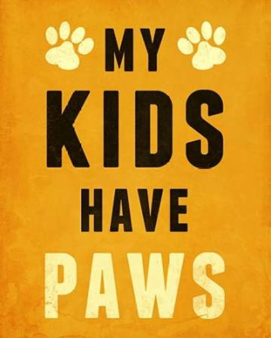 Paw Kids I Canvas Art - SD Graphics Studio (24 x 30)