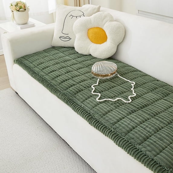 Plush Pet Couch Cover Couch Cover for Dogs Washable, Fuzzy Pet Couch Covers for 3 Cushion Sofa Pet Friendly, Non Slip Sofa Cover