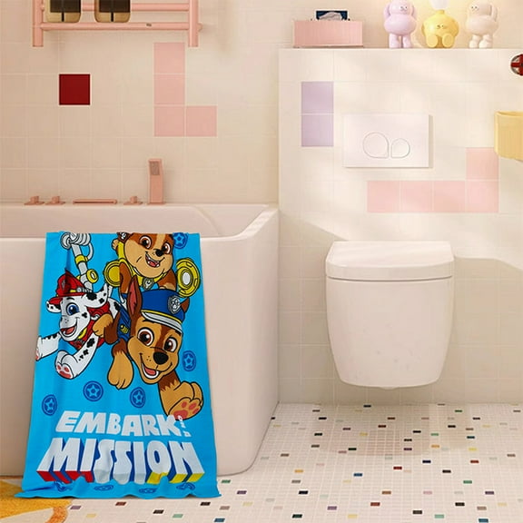 Paw Marshall Chase Rubble Patrol Beach Bath Pool Towel 27 in x 54 in