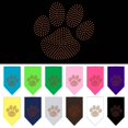 thumbnail image 1 of Pet and Dog Bandana Rhinestone, "Paw Orange", 1 of 10
