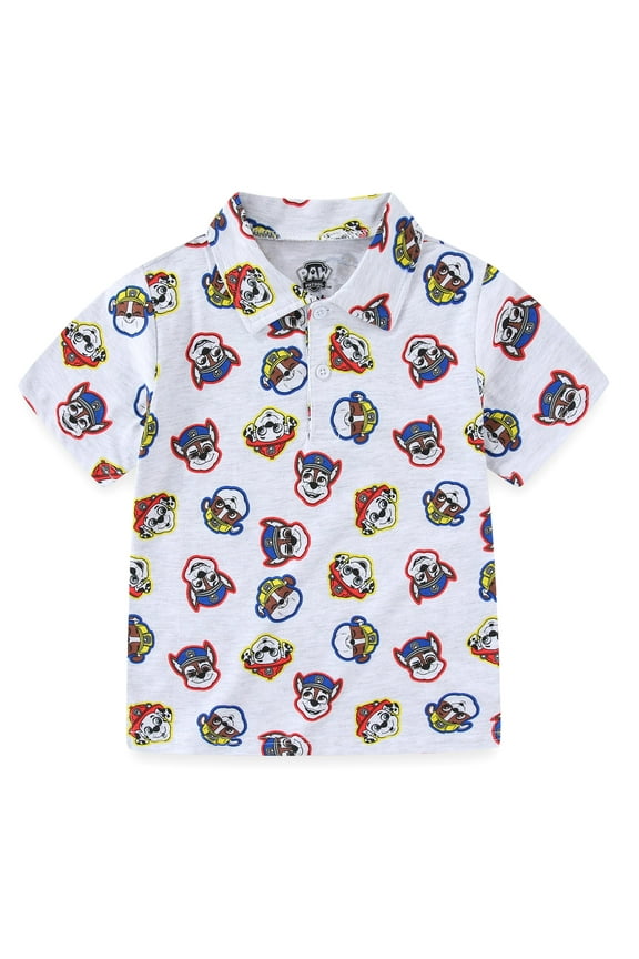 Paw Patro Nickelodeonl Boys Short Sleeve Polo Shirt (Boys), Sizes 2T-7