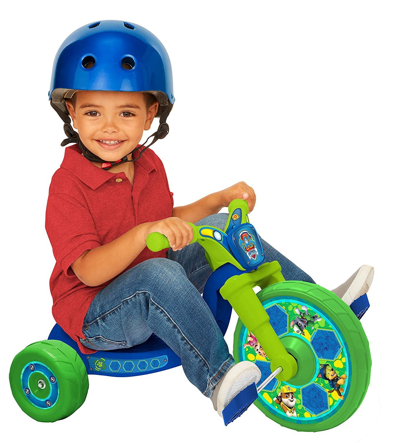 Paw Patrol 10" Fly Wheels Junior Cruiser Ride-On, Ages 2-4, Blue/Green, 5.6 Lbs
