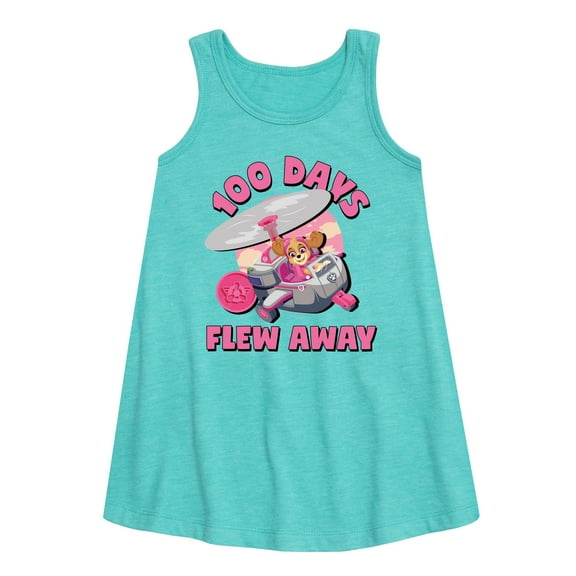 Paw Patrol - 100 Days Flew Away - Toddler & Youth Girls A-line Dress