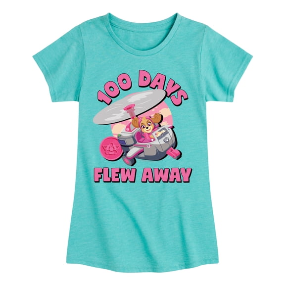 Paw Patrol - 100 Days Flew Away - Toddler & Youth Girls Short Sleeve Graphic T-Shirt
