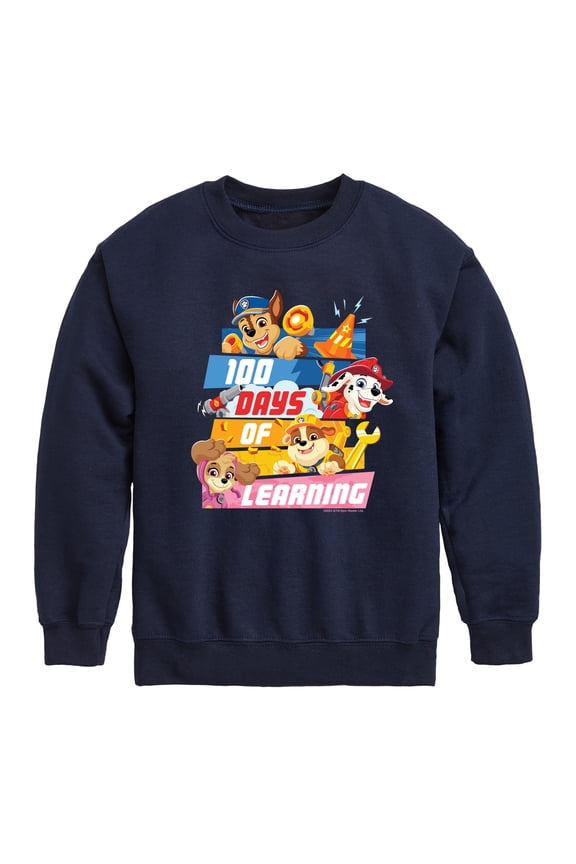 - 100 Days Of Learning - Toddler & Youth Crewneck Fleece Sweatshirt