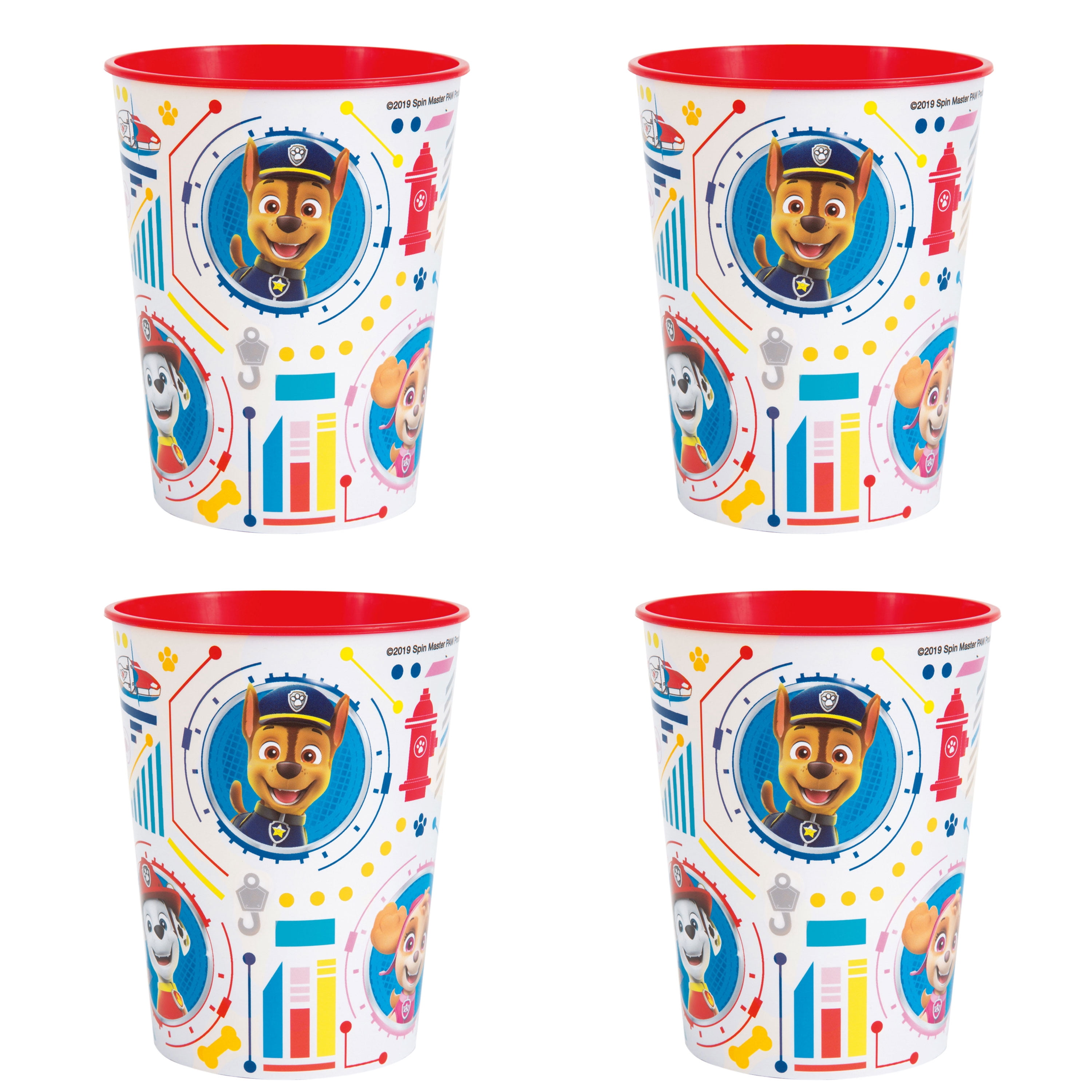 Paw Patrol 4 Count 16oz Multicolor Plastic Cup