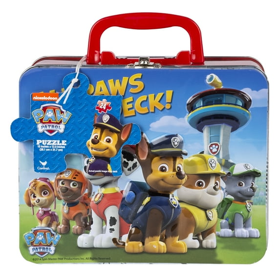 Paw Patrol 24 Piece Jigsaw Puzzle, in Tin Box with Handle