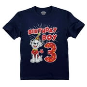Paw Patrol 3rd Birthday Boy Shirt Paw Patrol Boy Birthday T-Shirt: Celebrate with Rubble, Marshall, Rocky, & Zuma