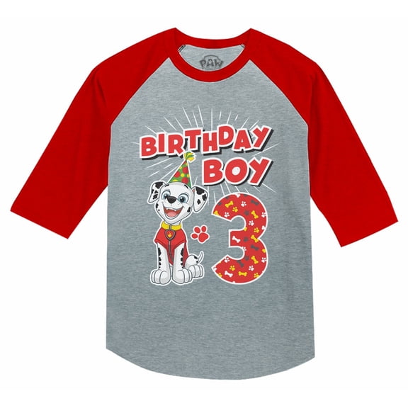 Paw Patrol 3rd Birthday Shirt Birthday Boy Shirt 3 Year Old Gift Paw Patrol Shirts for Toddler Kids Boys