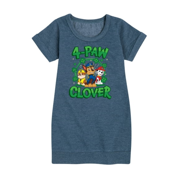 Paw Patrol - 4 Paw Clover - Toddler And Youth Girls Fleece Dress