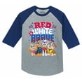 thumbnail image 1 of Paw Patrol 4th of July Celebration Outfit - USA Flag Patriotic Toddler Kids T-Shirt - Perfect for Boys and Girls - Celebratory Fourth of July Clothing - Blue 4T, 1 of 5