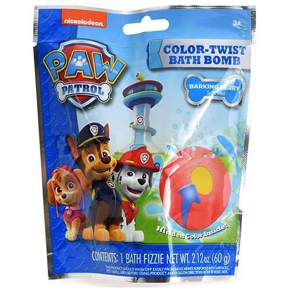 Paw Patrol 60gm Bath Bomb in Foil Bag, 2 PACK