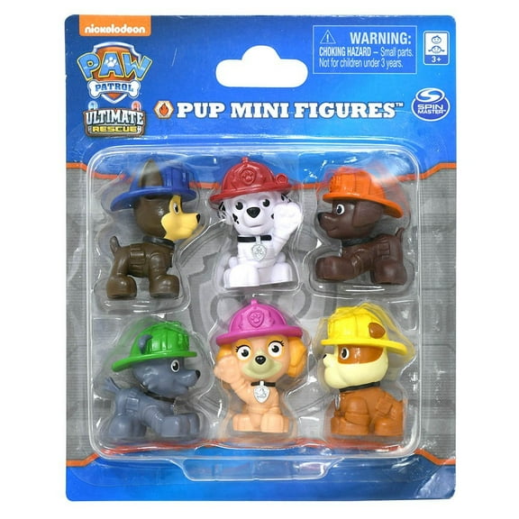 Paw Patrol 6pk Mini Action Figures, Ultimate Rescue