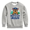 thumbnail image 1 of Paw Patrol - Adventure Awaits - Toddler And Youth Crewneck Fleece Sweatshirt, 1 of 6