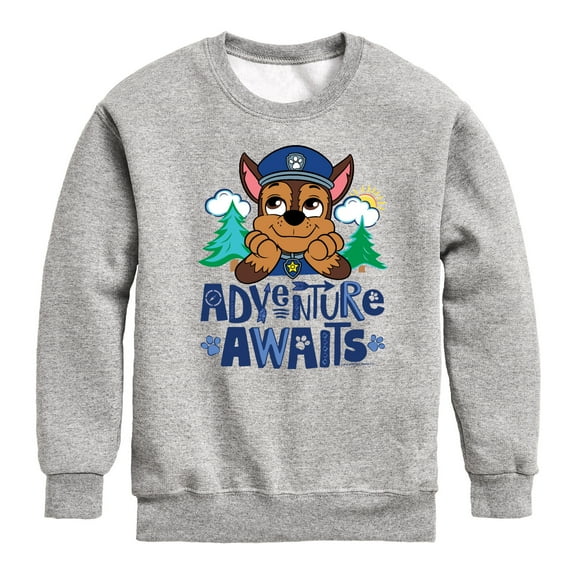 Paw Patrol - Adventure Awaits - Toddler And Youth Crewneck Fleece Sweatshirt