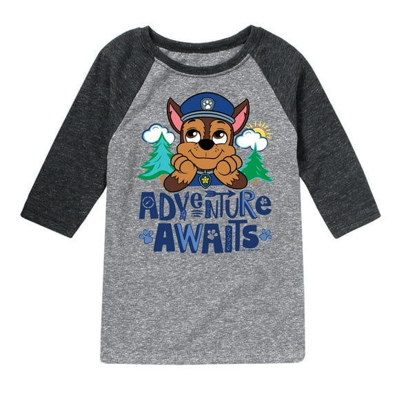 Paw Patrol - Adventure Awaits - Toddler And Youth Raglan Graphic T-Shirt