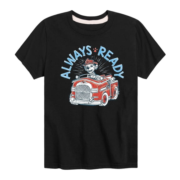 Paw Patrol - Always Ready - Toddler And Youth Short Sleeve Graphic T-Shirt