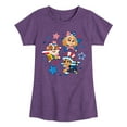 thumbnail image 1 of Paw Patrol - Americana - 4th of July Pup Stars - Toddler & Youth Girls Short Sleeve Graphic T-Shirt, 1 of 6