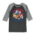 thumbnail image 1 of Paw Patrol - Americana - Be Happy, Be Free - Toddler & Youth Raglan Graphic T-Shirt, 1 of 7