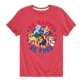 thumbnail image 1 of Paw Patrol - Americana - Be Happy, Be Free - Toddler & Youth Short Sleeve Graphic T-Shirt, 1 of 6