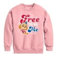 thumbnail image 1 of Paw Patrol - Americana - Free to be Me - Toddler & Youth Crewneck Fleece Sweatshirt, 1 of 5