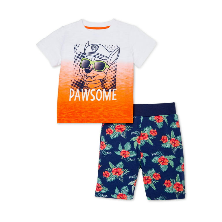 Paw Patrol Toddler Boy Short Sleeve Shirt & Shorts Pajamas New 5T