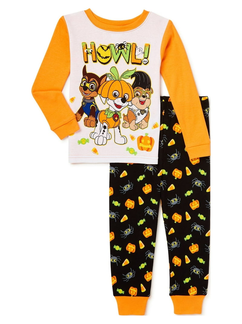 Paw Patrol Baby Toddler Boys Halloween Sleepwear, Sizes 12M-5T