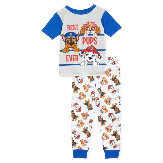 Paw Patrol Baby & Toddler Boys Short Sleeve Cotton Pajamas, Sizes 12M-5T